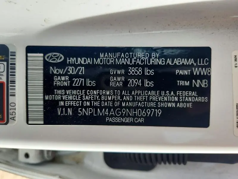 2022 HYUNDAI ELANTRA SEL  