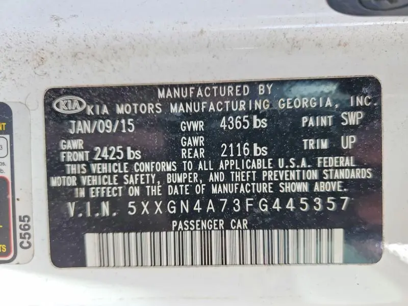 2015 KIA OPTIMA EX  