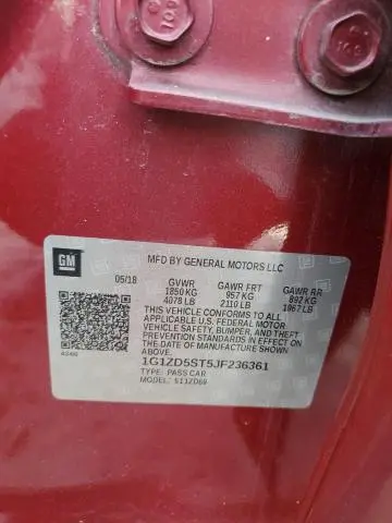 2018 CHEVROLET MALIBU LT  