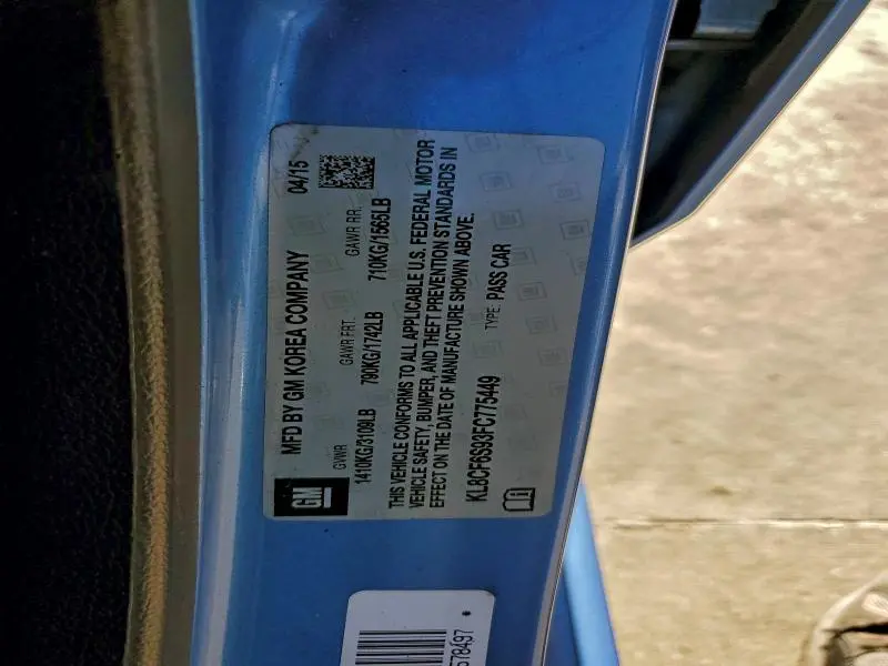 2015 CHEVROLET SPARK 2LT  