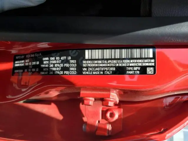 2015 JEEP RENEGADE LATITUDE  