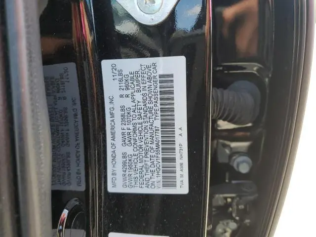 2021 HONDA ACCORD EXL  