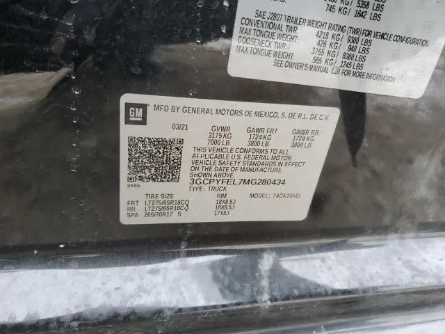 2021 CHEVROLET SILVERADO K1500 LT TRAIL BOSS  