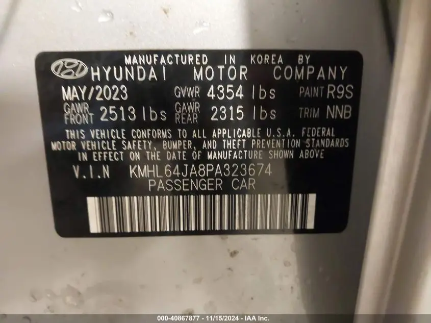 2023 HYUNDAI SONATA SEL