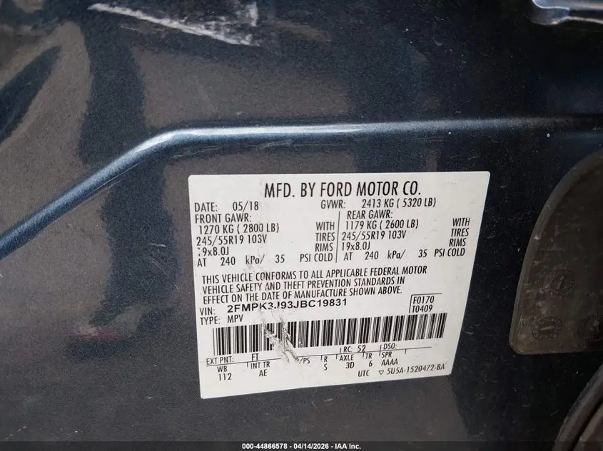 2018 FORD EDGE SEL