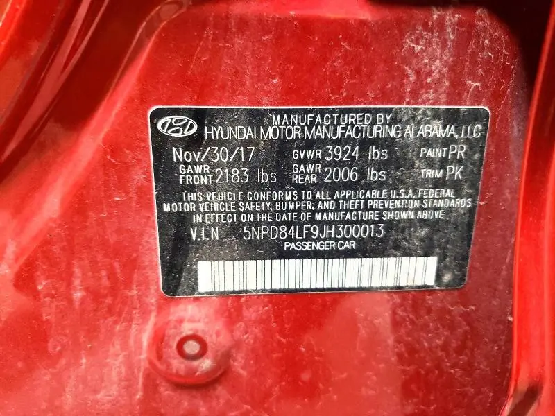 2018 HYUNDAI ELANTRA SEL  