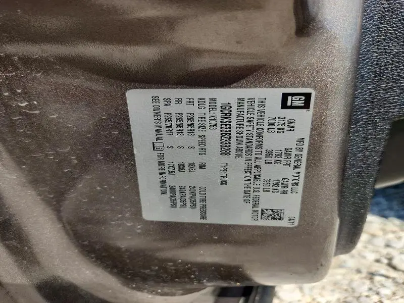 2011 CHEVROLET SILVERADO K1500 LT  