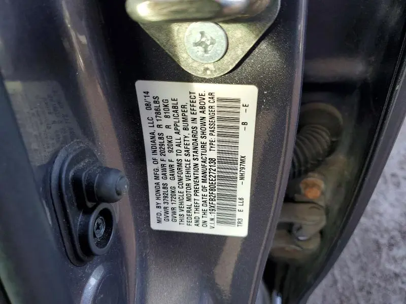 2014 HONDA CIVIC EX  