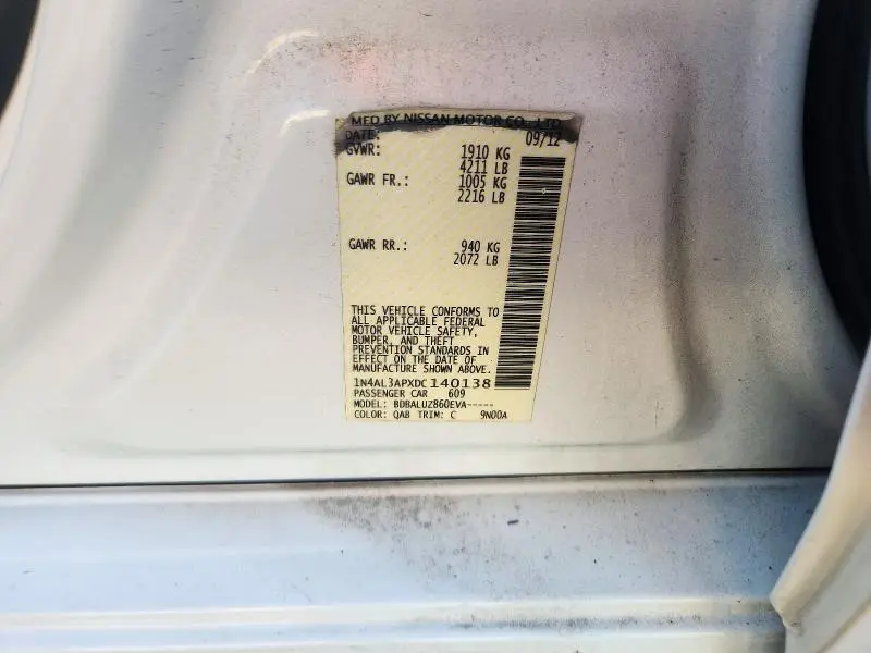 2013 NISSAN ALTIMA 2.5  