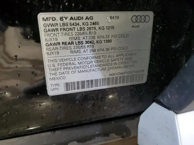 2019 AUDI Q5 PRESTIGE  