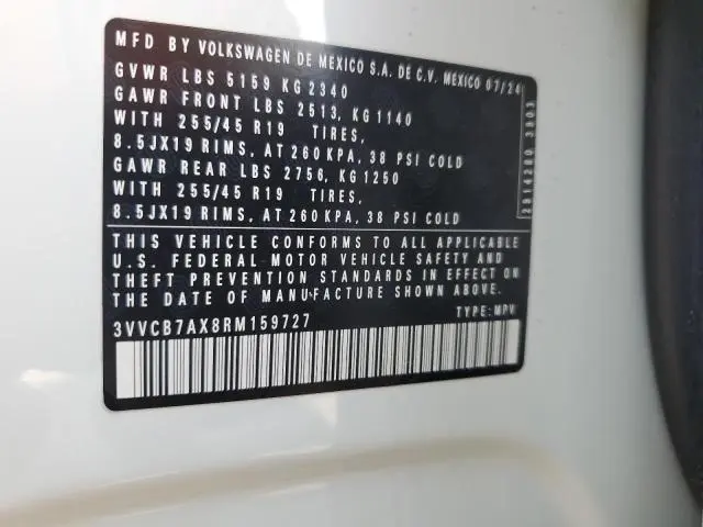 2024 VOLKSWAGEN TIGUAN SE R-LINE BLACK  