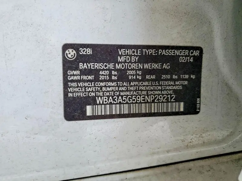 2014 BMW 328 I  