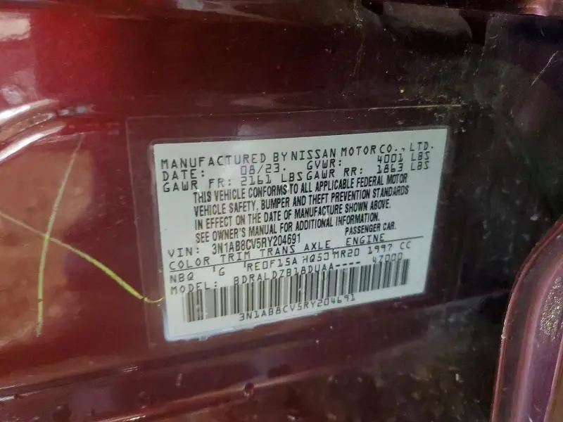 2024 NISSAN SENTRA SV  