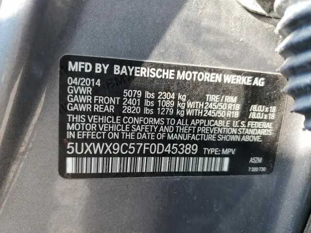 2015 BMW X3 XDRIVE28I  
