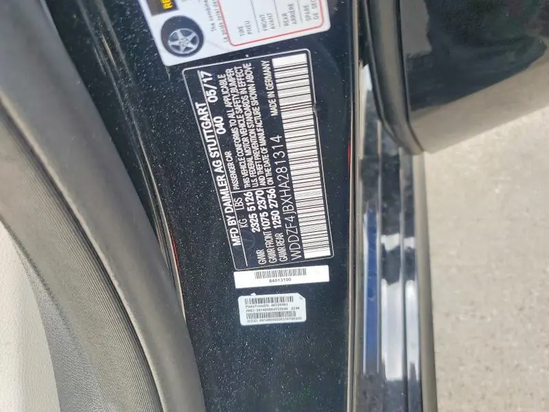 2017 MERCEDES-BENZ E 300  