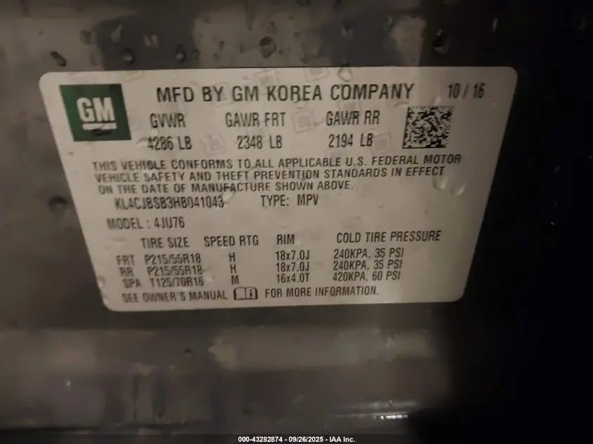 2017 BUICK ENCORE PREFERRED II