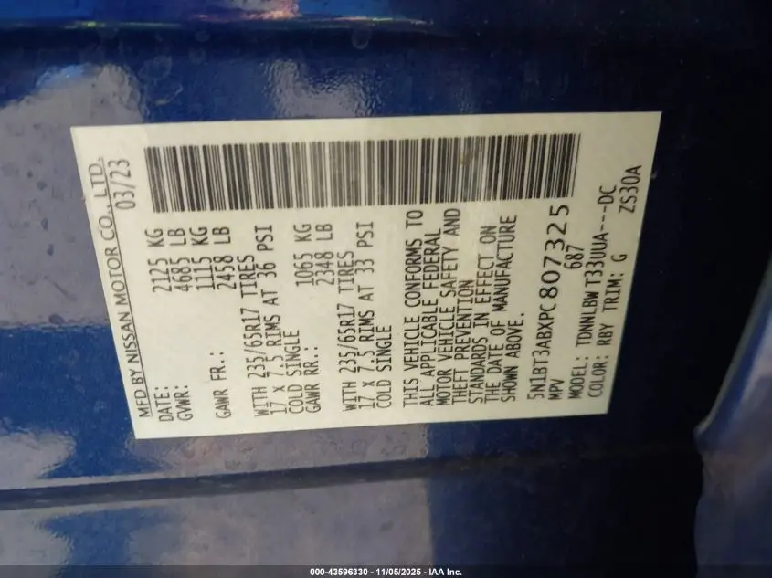 2023 NISSAN ROGUE S INTELLIGENT AWD