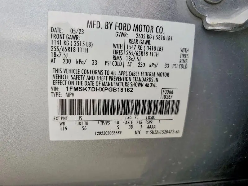 2023 FORD EXPLORER XLT  