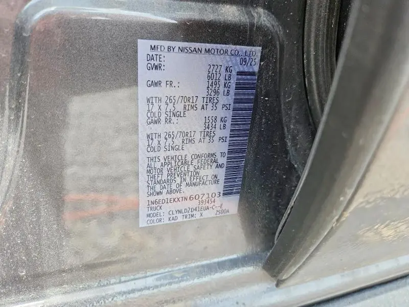 2026 NISSAN FRONTIER PRO-4X  