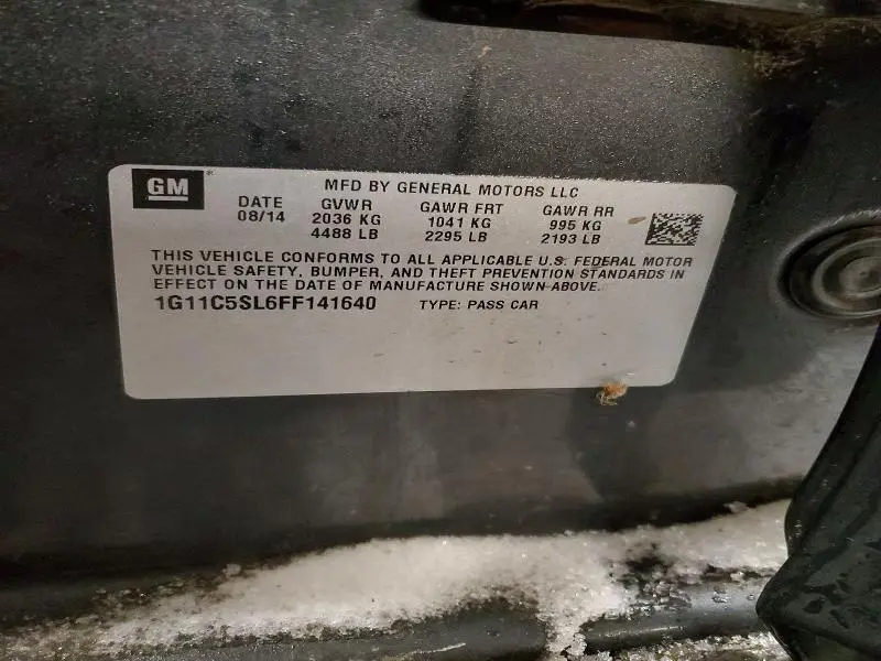 2015 CHEVROLET MALIBU 1LT  