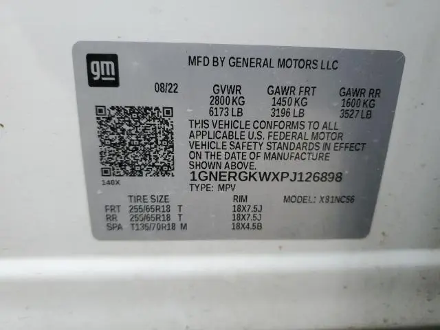 2023 CHEVROLET TRAVERSE LT  