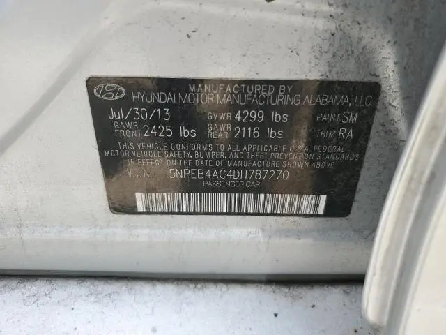 2013 HYUNDAI SONATA GLS  
