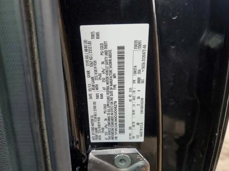 2013 FORD ESCAPE TITANIUM  