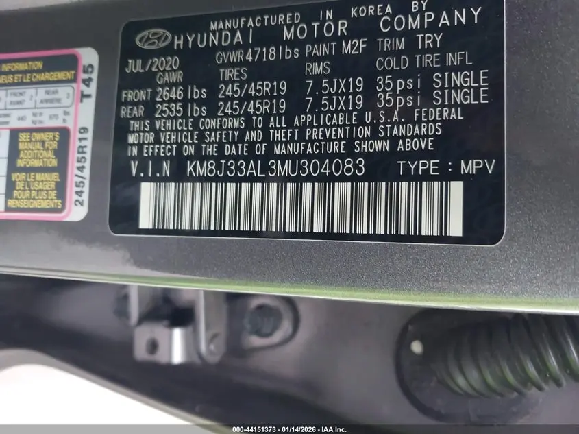 2021 HYUNDAI TUCSON SPORT