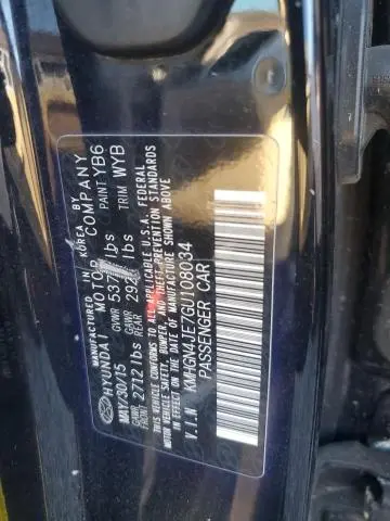 2016 HYUNDAI GENESIS 3.8L  