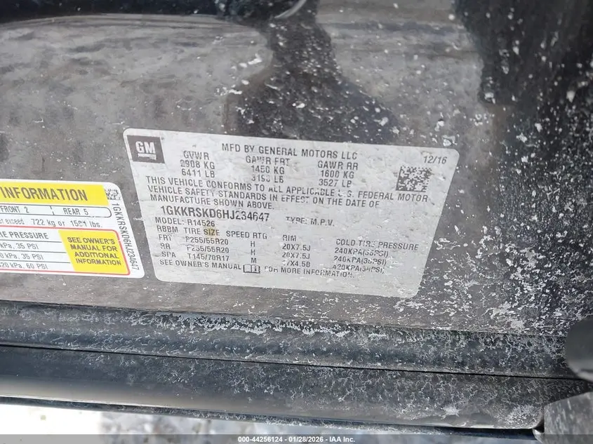 2017 GMC ACADIA LIMITED  