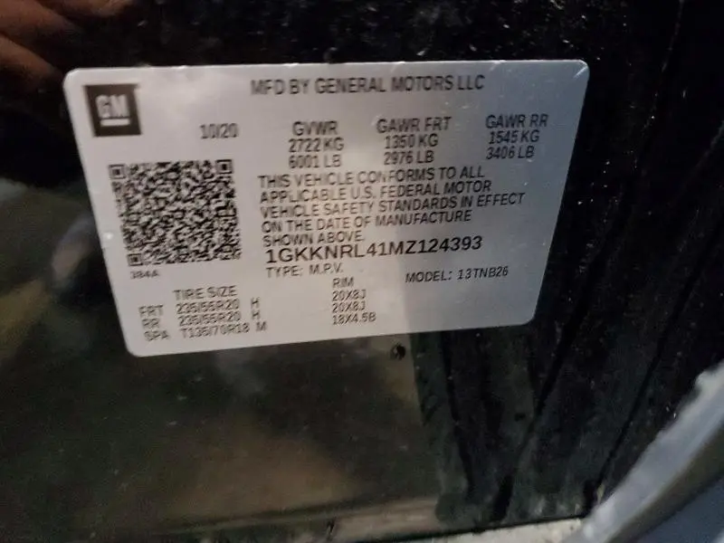 2021 GMC ACADIA SLE  