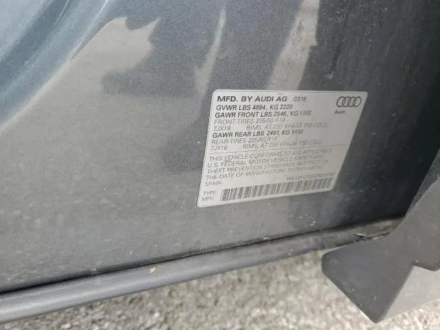 2016 AUDI Q3 PREMIUM PLUS  
