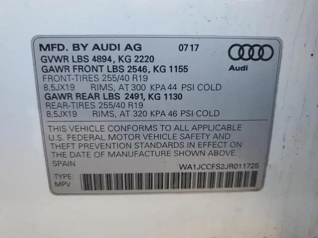 2018 AUDI Q3 PREMIUM PLUS  
