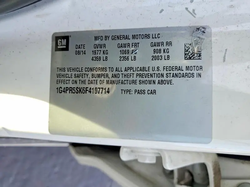 2015 BUICK VERANO CONVENIENCE  