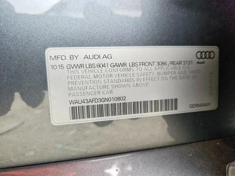 2016 AUDI A8 L QUATTRO  