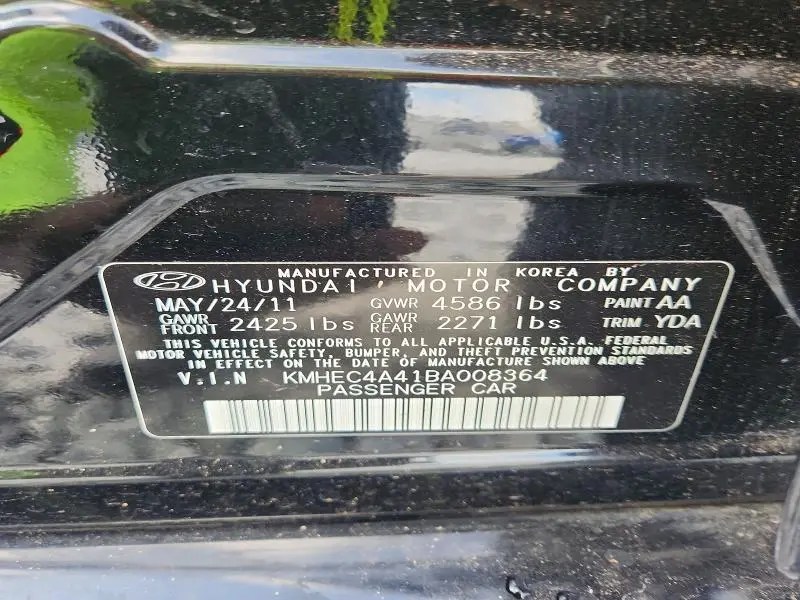 2011 HYUNDAI SONATA HYBRID  
