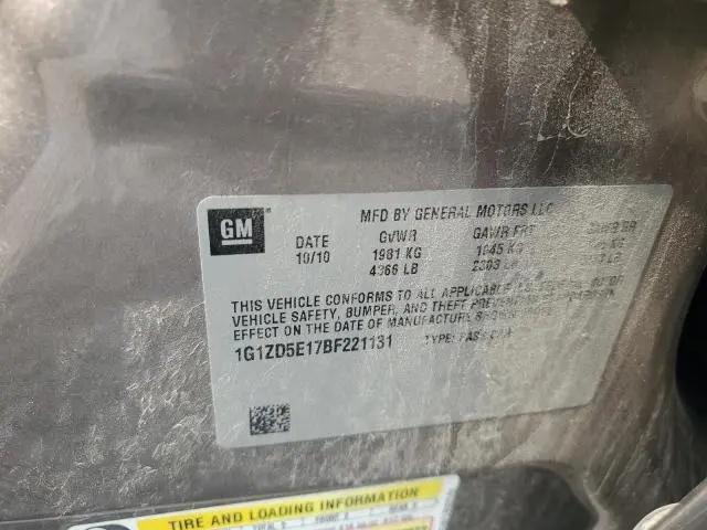 2011 CHEVROLET MALIBU 2LT  