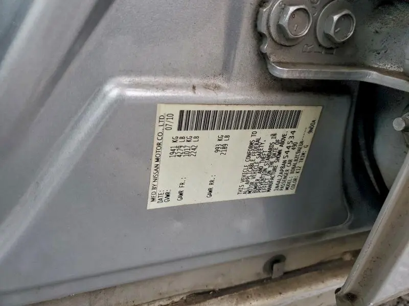 2010 NISSAN ALTIMA BASE  