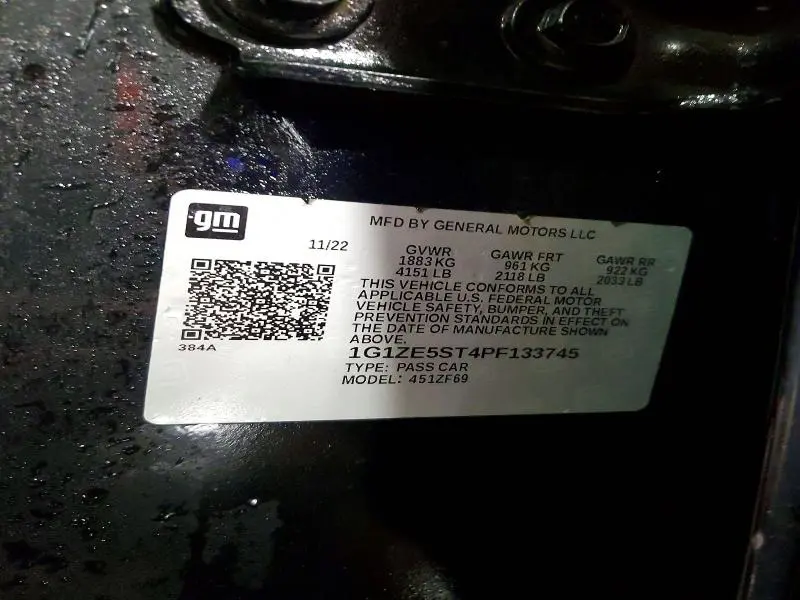 2023 CHEVROLET MALIBU PREMIER  