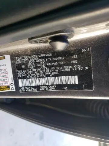 2018 TOYOTA 4RUNNER SR5  