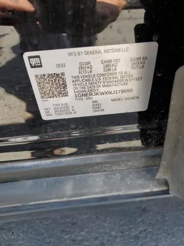 2022 CHEVROLET TRAVERSE RS