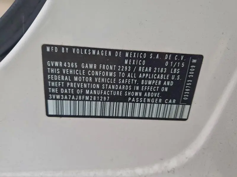 2015 VOLKSWAGEN JETTA TDI  