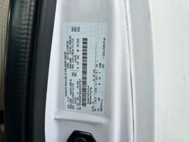 2019 FORD ECONOLINE E450 SUPER DUTY CUTAWAY VAN  