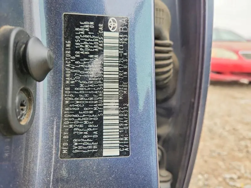 2016 TOYOTA COROLLA L  