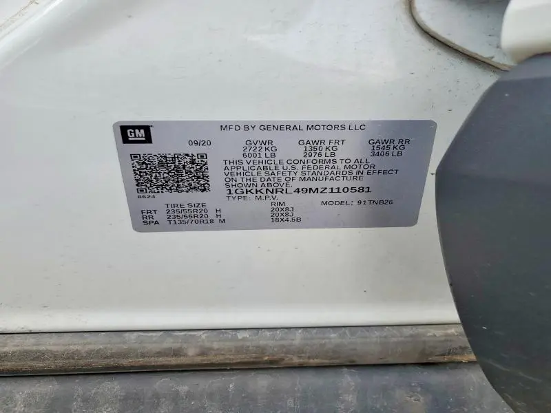 2021 GMC ACADIA SLE  