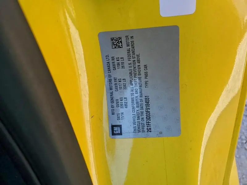 2015 CHEVROLET CAMARO LT  