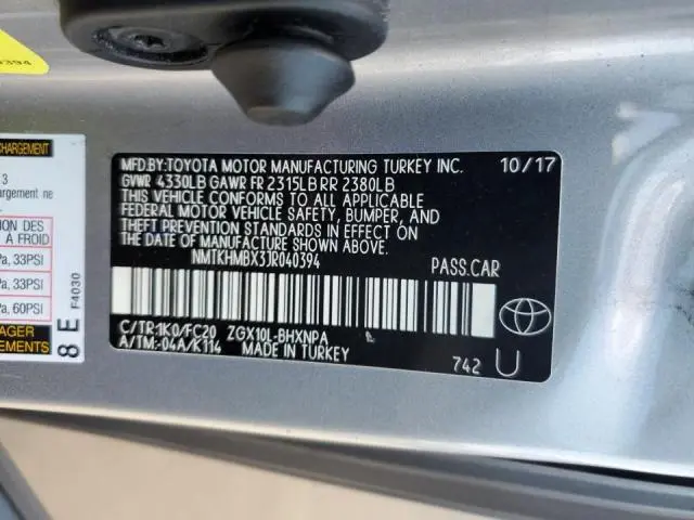 2018 TOYOTA C-HR XLE  