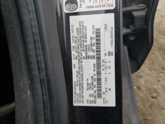 2013 FORD FIESTA SE  