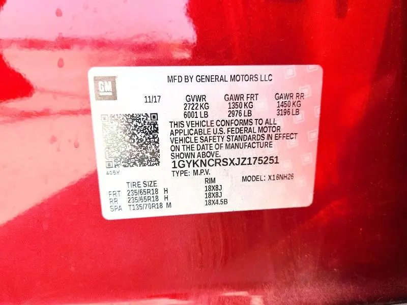 2018 CADILLAC XT5 LUXURY  