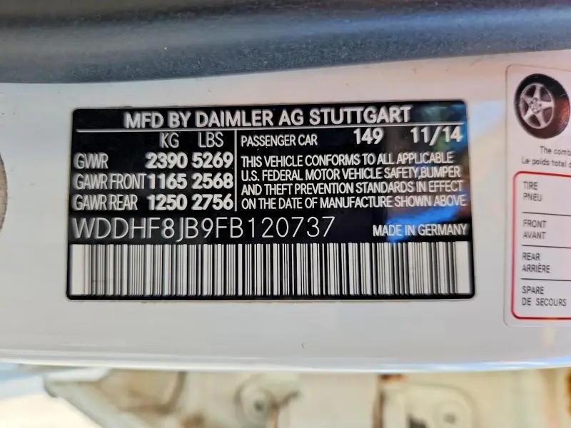 2015 MERCEDES-BENZ E 350 4MATIC  